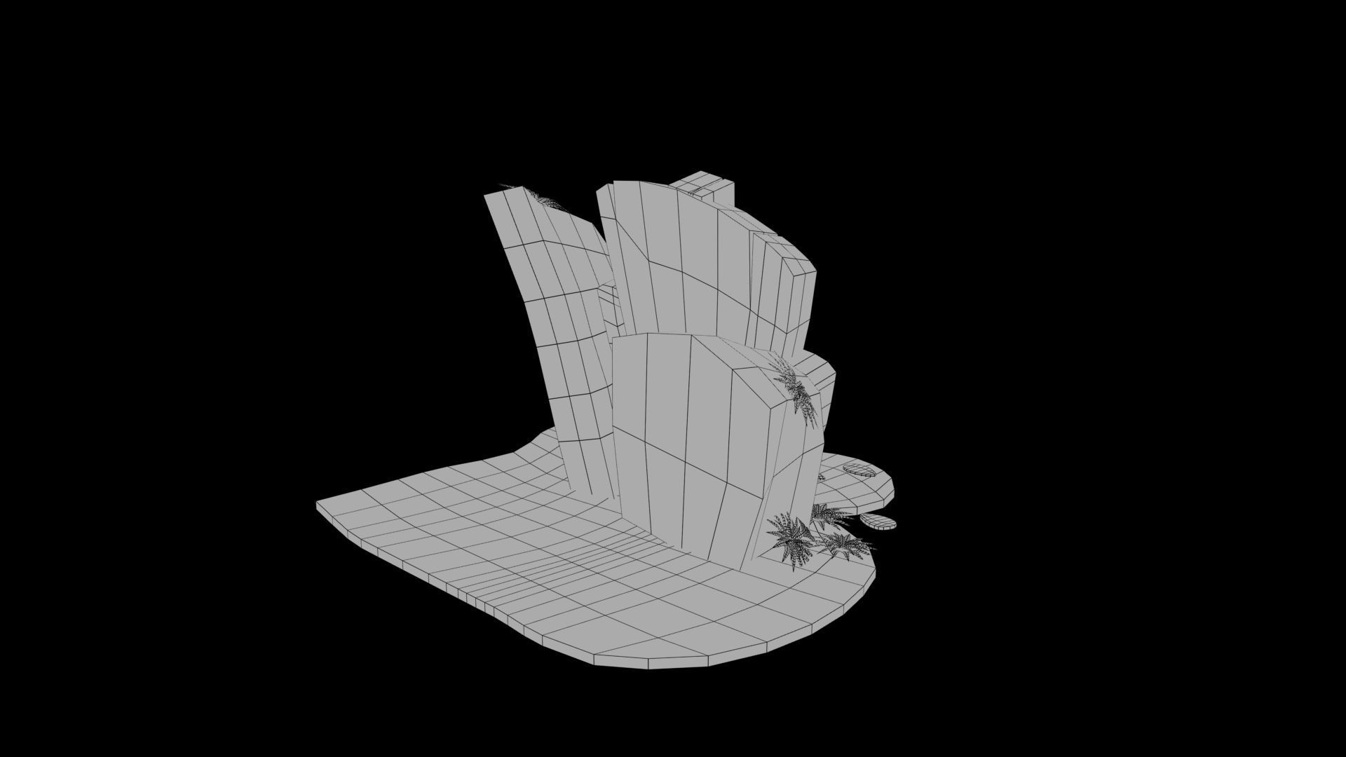 Tombstone tiki statue Low-poly 3D model_8