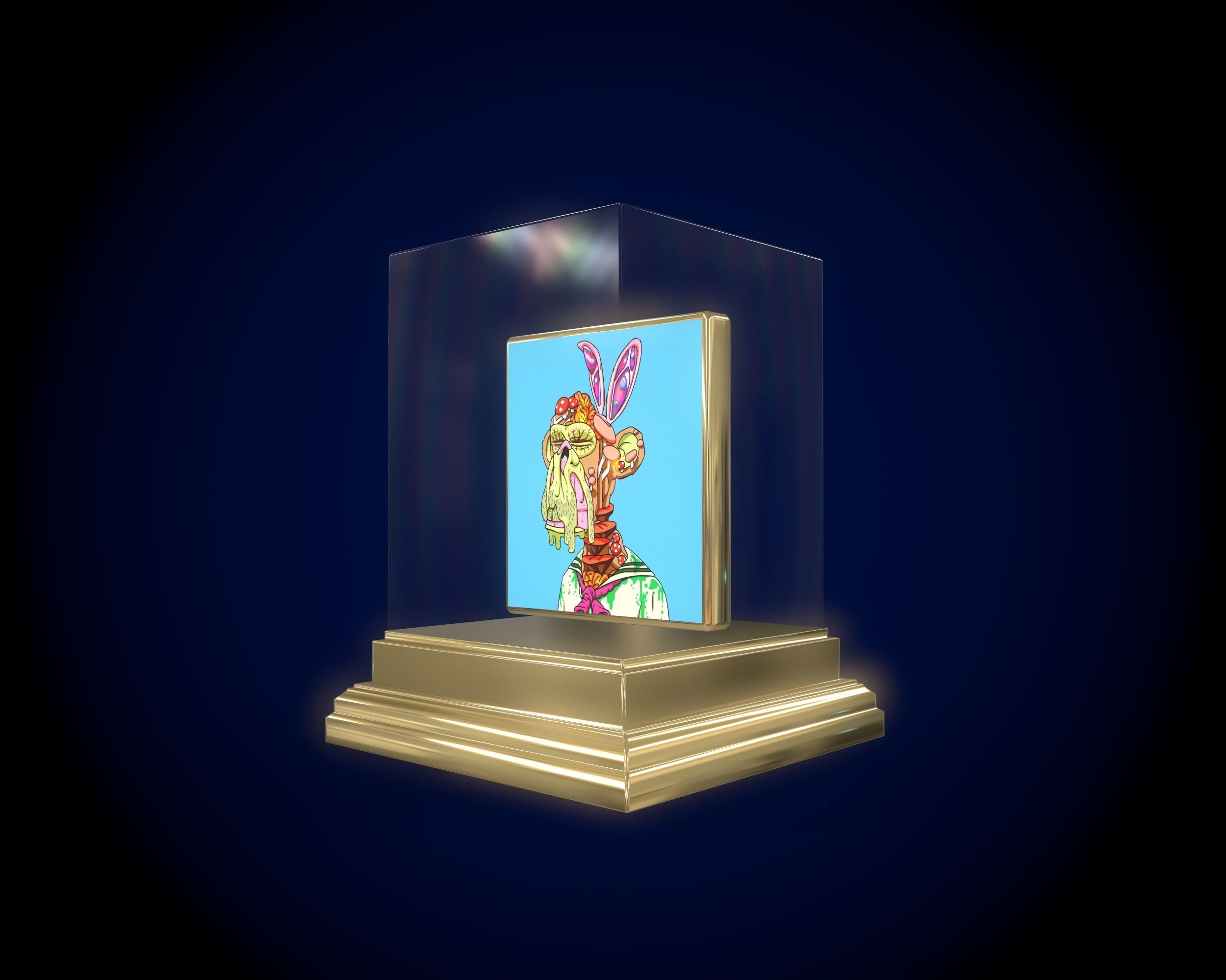 Mutant Ape 18 Gold Club Low-poly 3D model_5