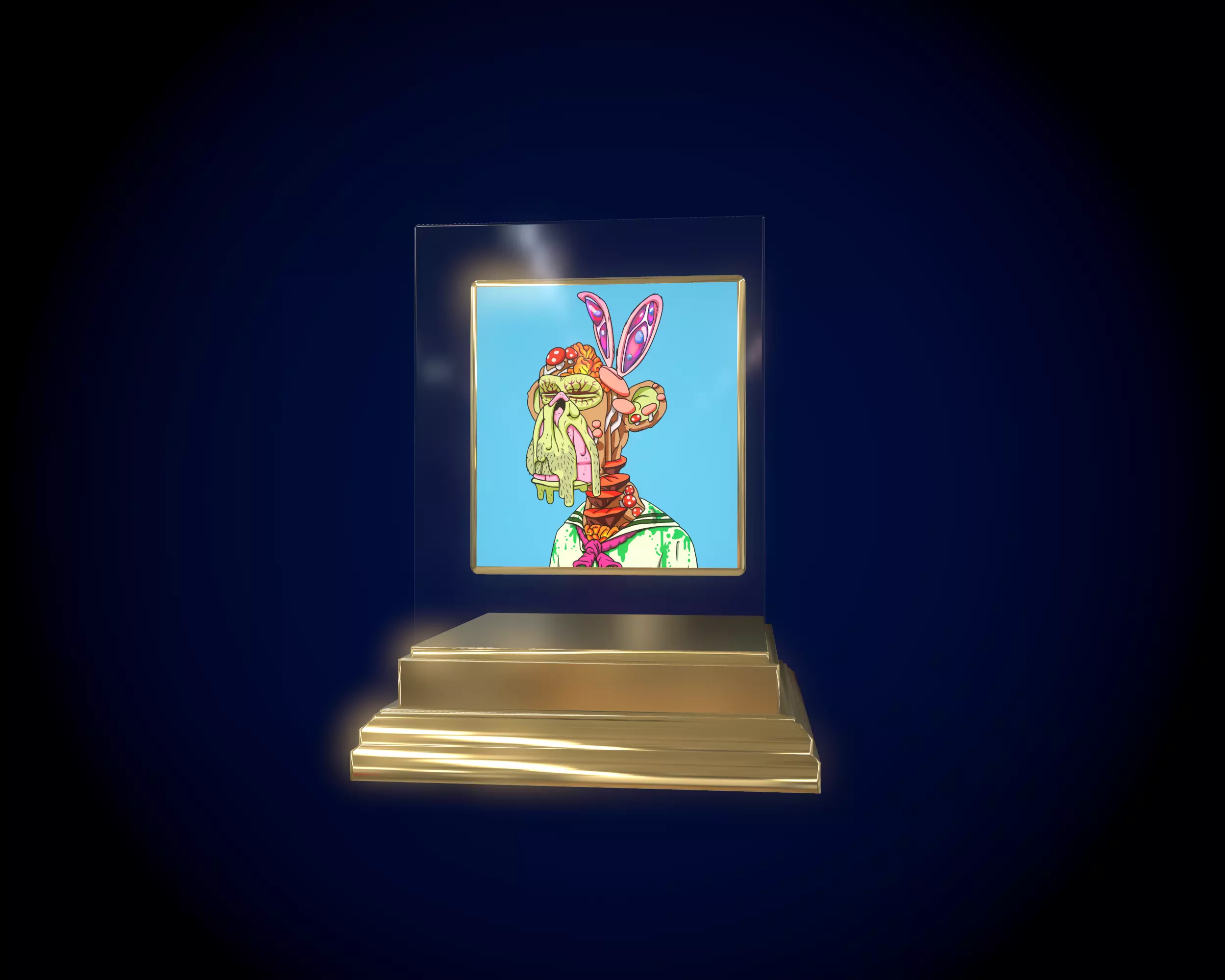 Mutant Ape 18 Gold Club Low-poly 3D model_0