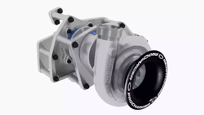 Procharger F3X-140 Crank Driven Low-poly 3D model