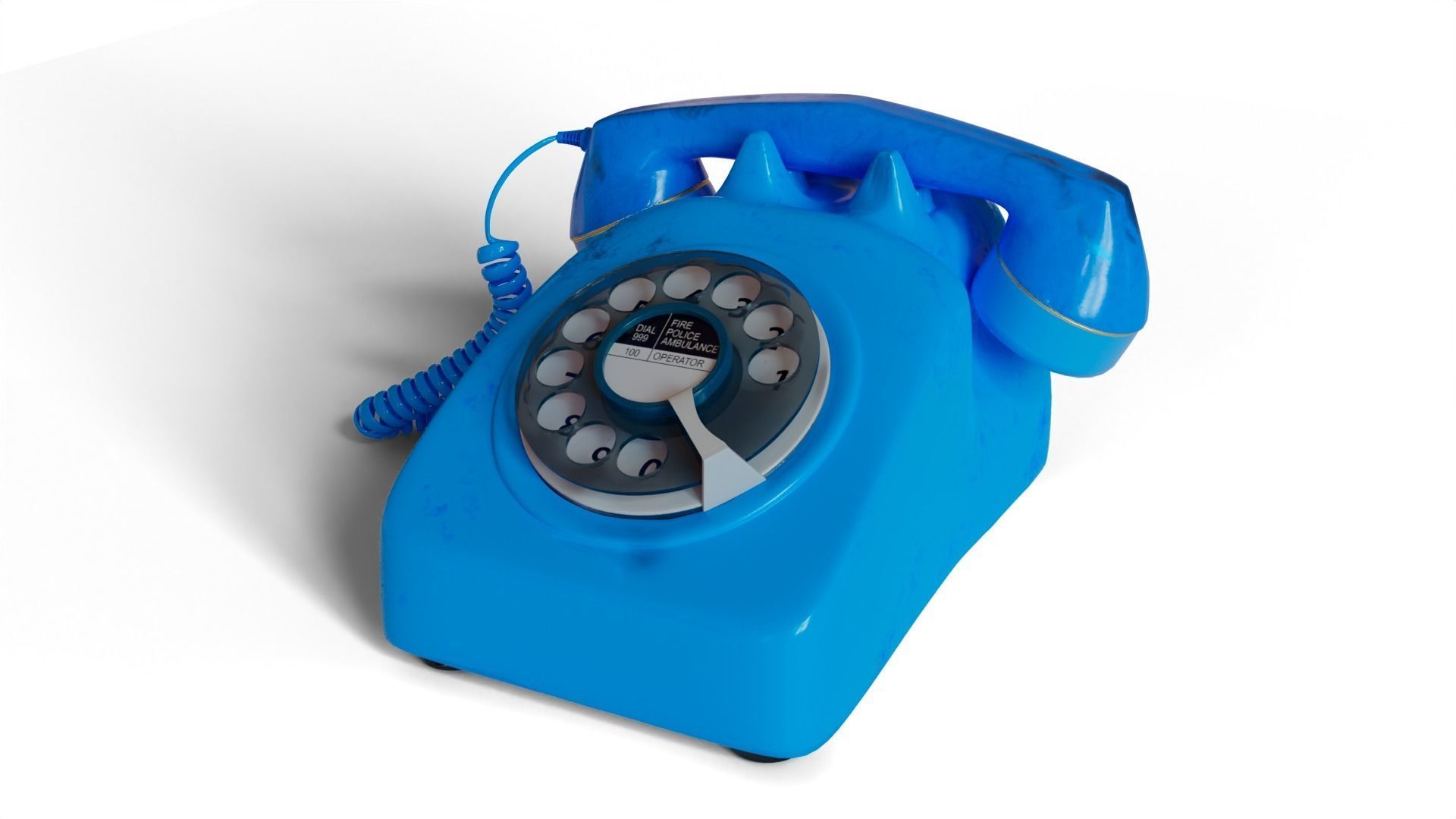 Dial Telephone 3D model_6