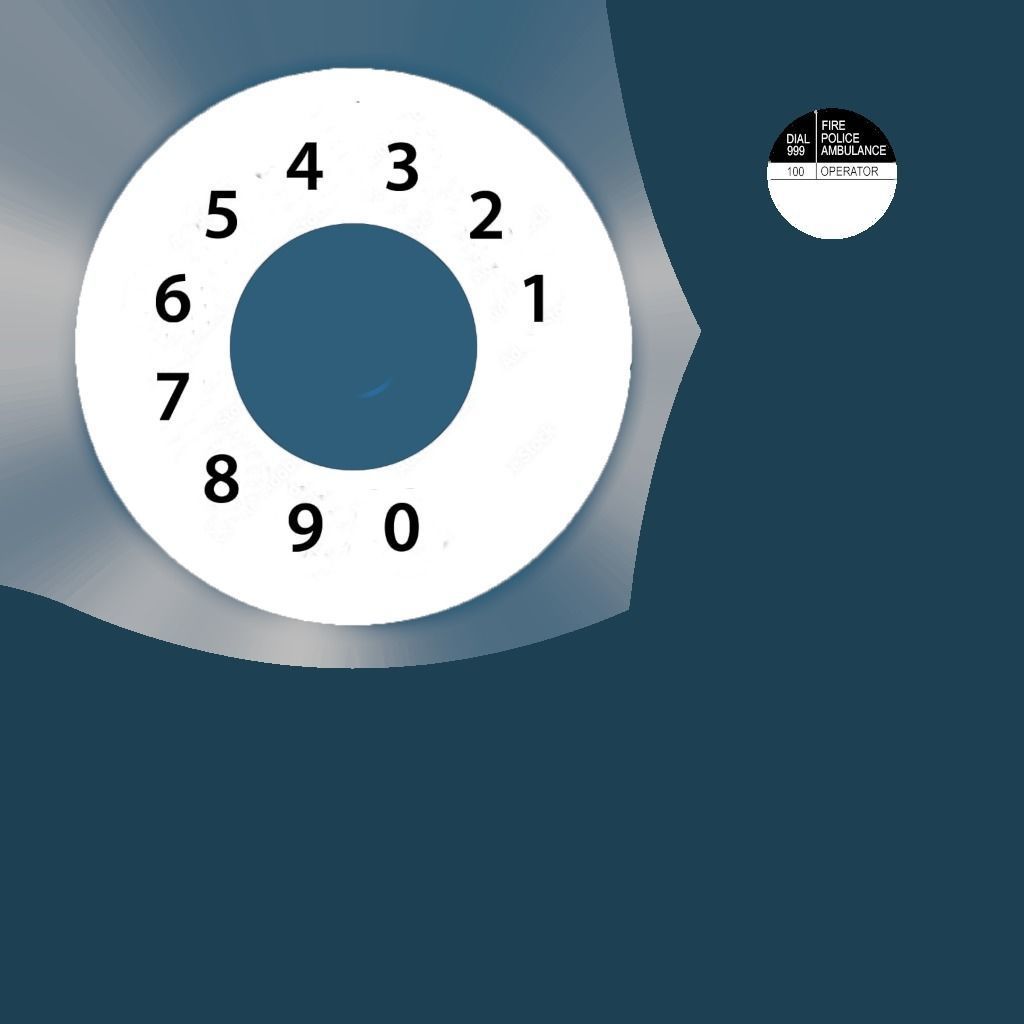 Dial Telephone 3D model_11