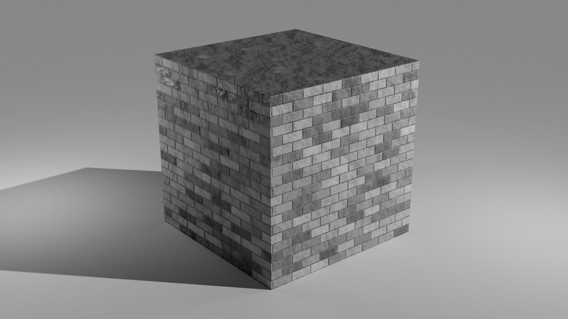 Low polygon building model Low-poly 3D model_3