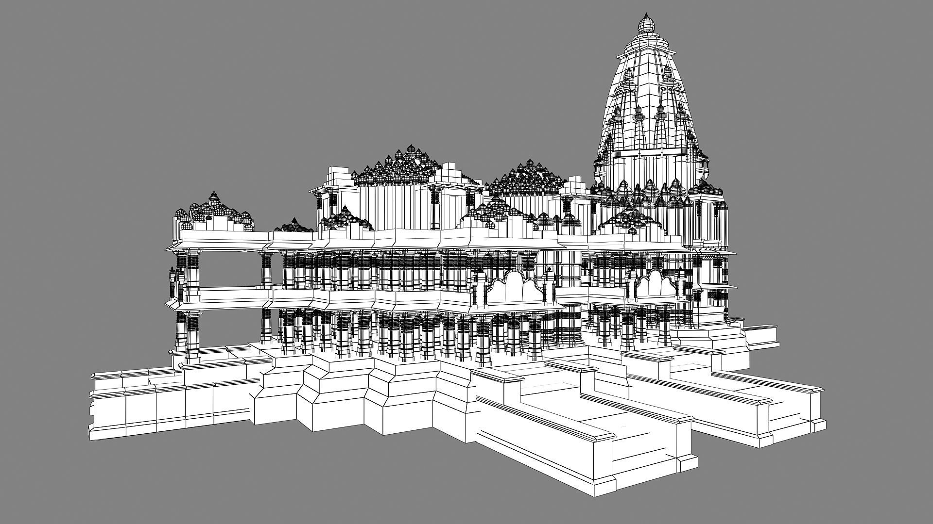 Somnath Temple 3D print model_10