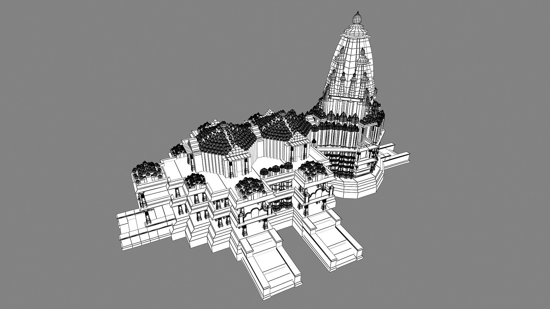 Somnath Temple 3D print model_11