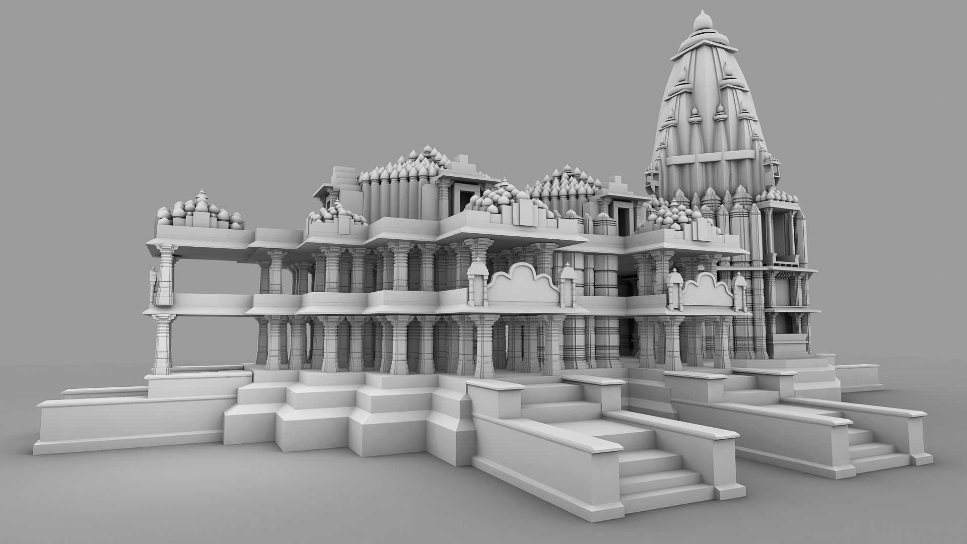 Somnath Temple 3D print model_7