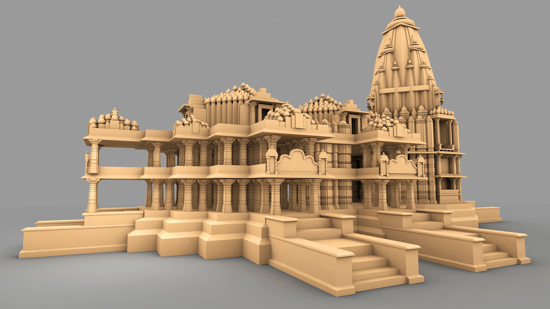Somnath Temple 3D print model_6
