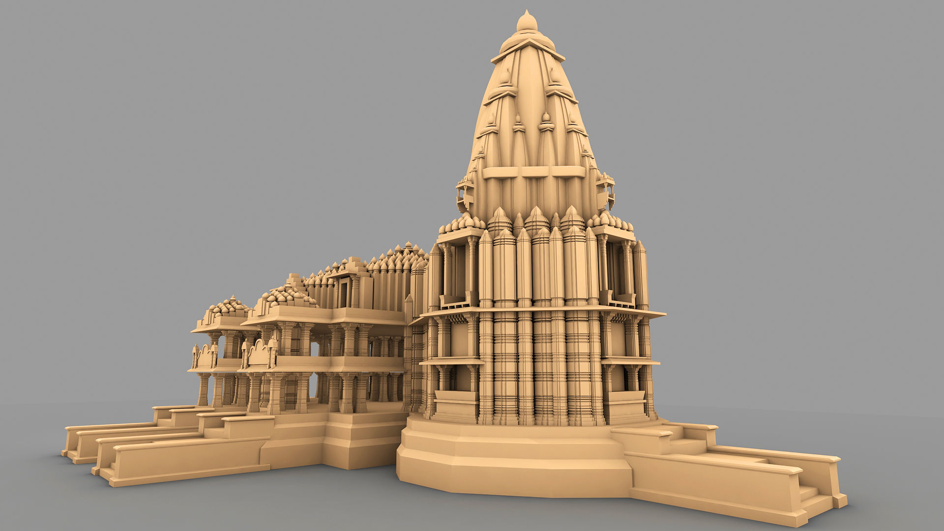 Somnath Temple 3D print model_8