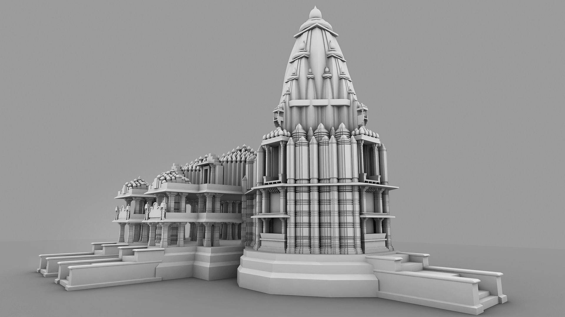 Somnath Temple 3D print model_9