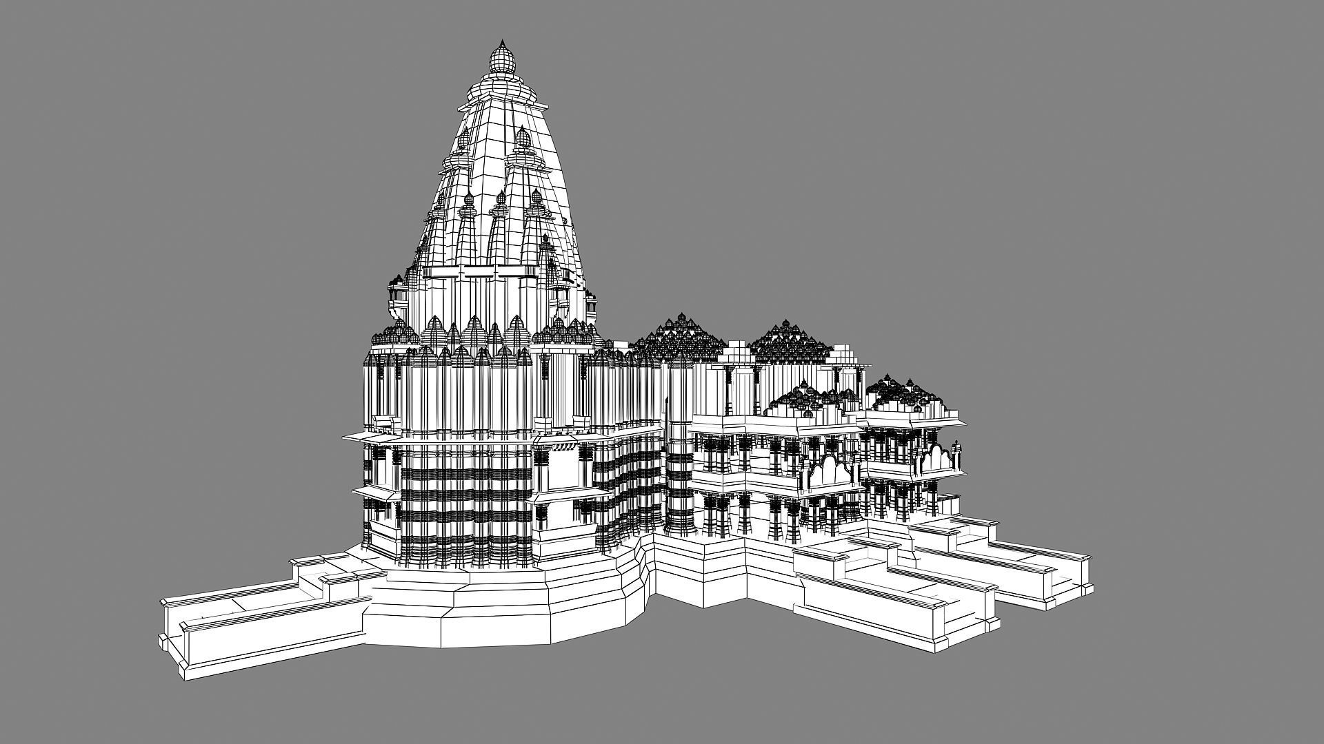 Somnath Temple 3D print model_12