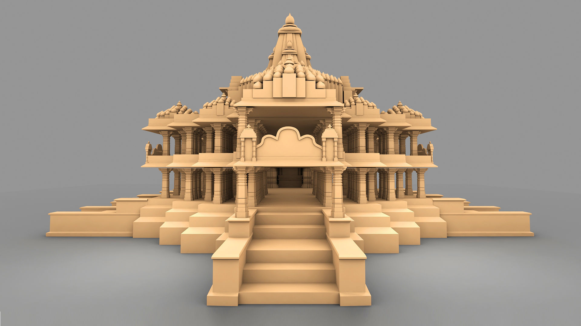 Somnath Temple 3D print model_4