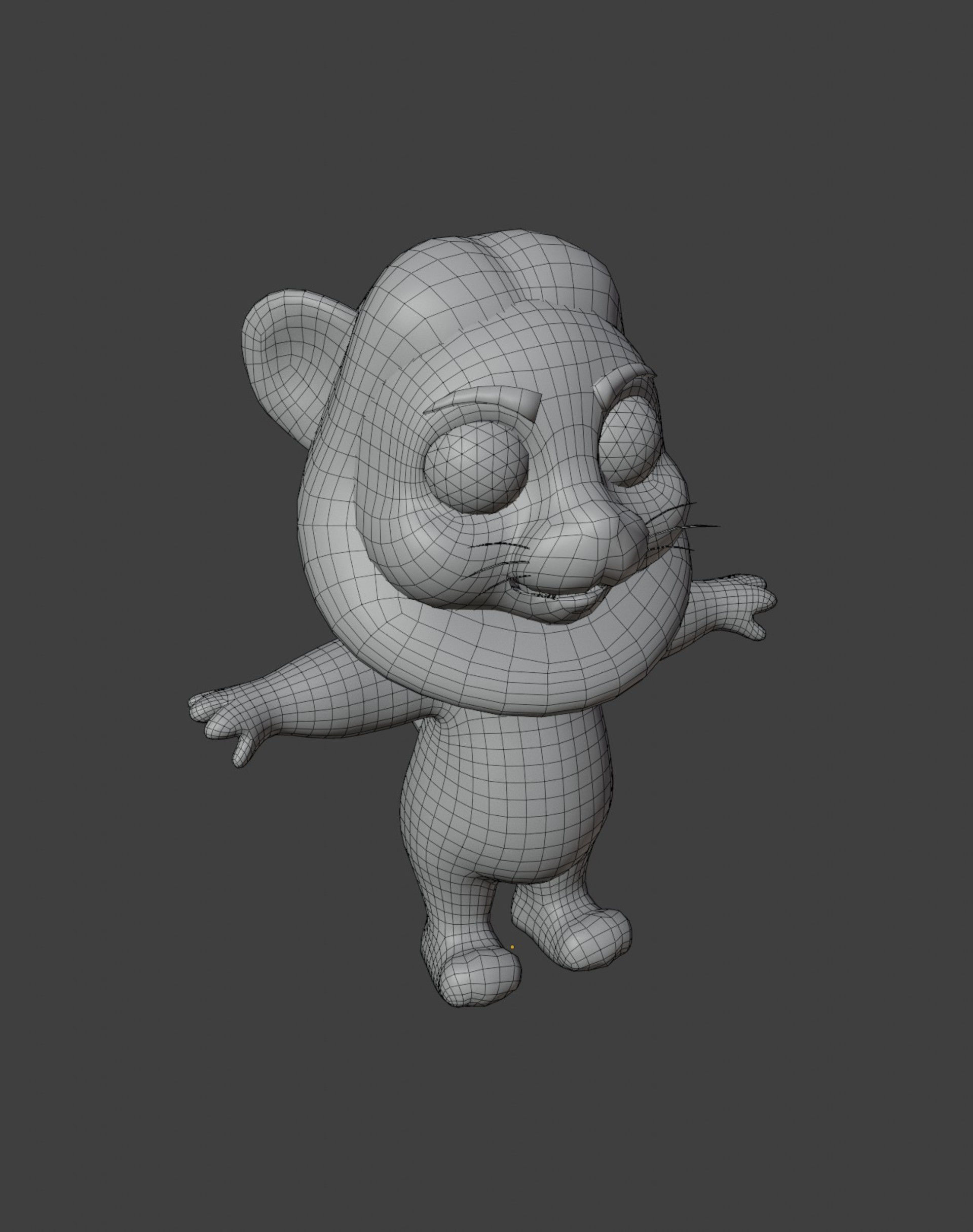 Cartoon Animals Rigged Base Mesh 10 Models Pack Vol 1 Low-poly 3D model_25