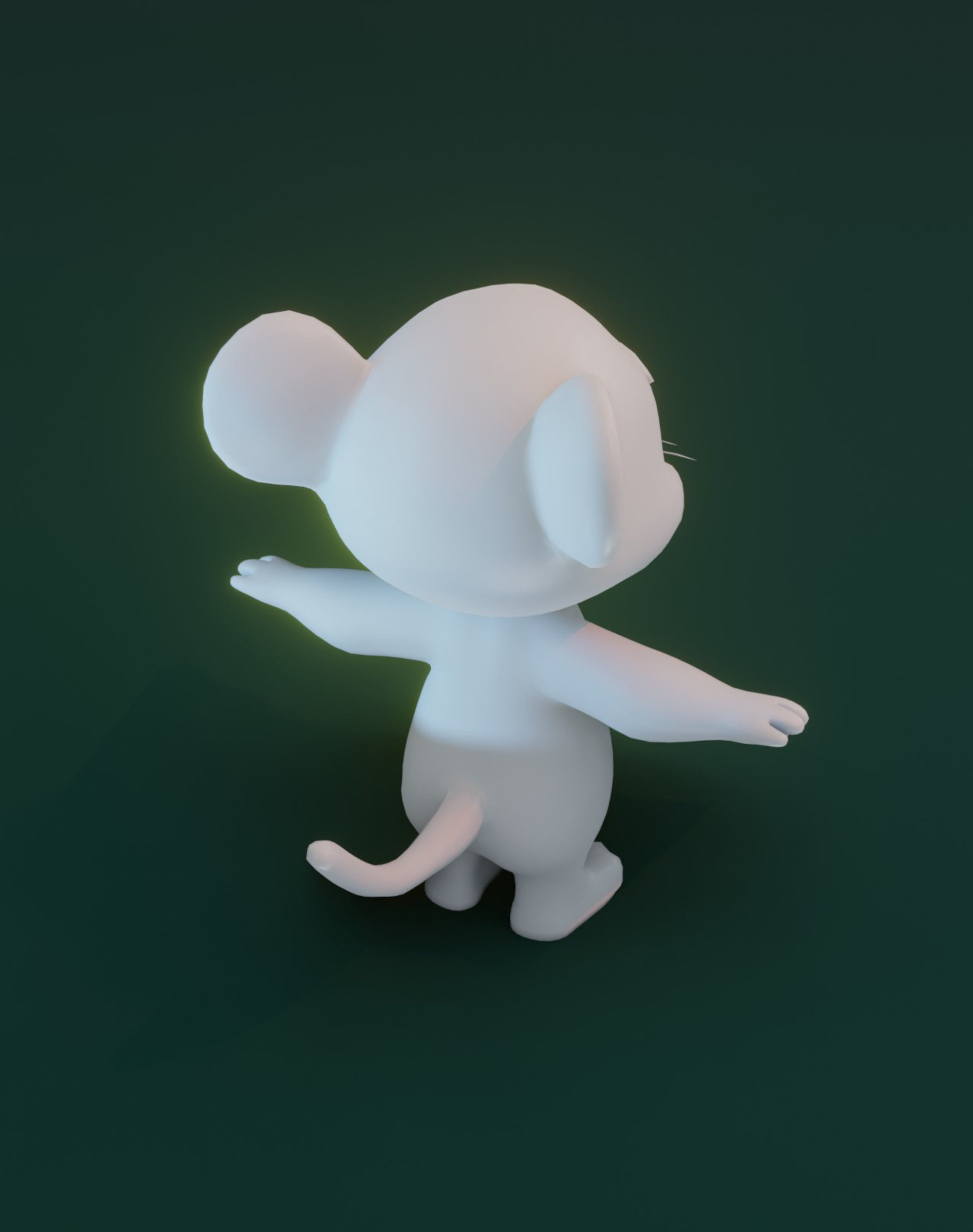 Cartoon Animals Rigged Base Mesh 10 Models Pack Vol 1 Low-poly 3D model_28