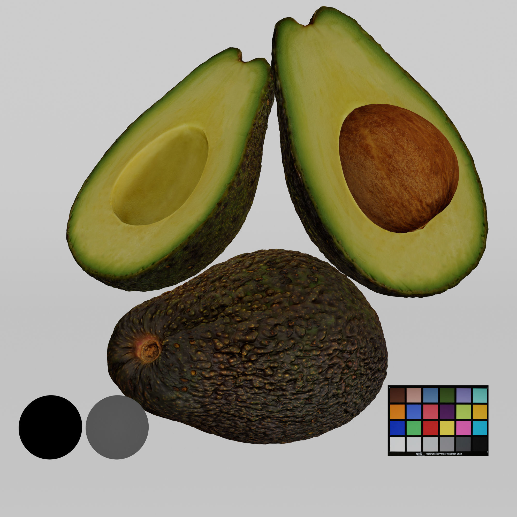 Avocado 3D model_2