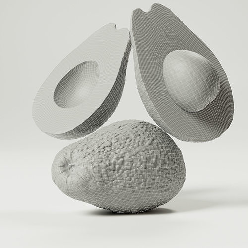 Avocado 3D model 2