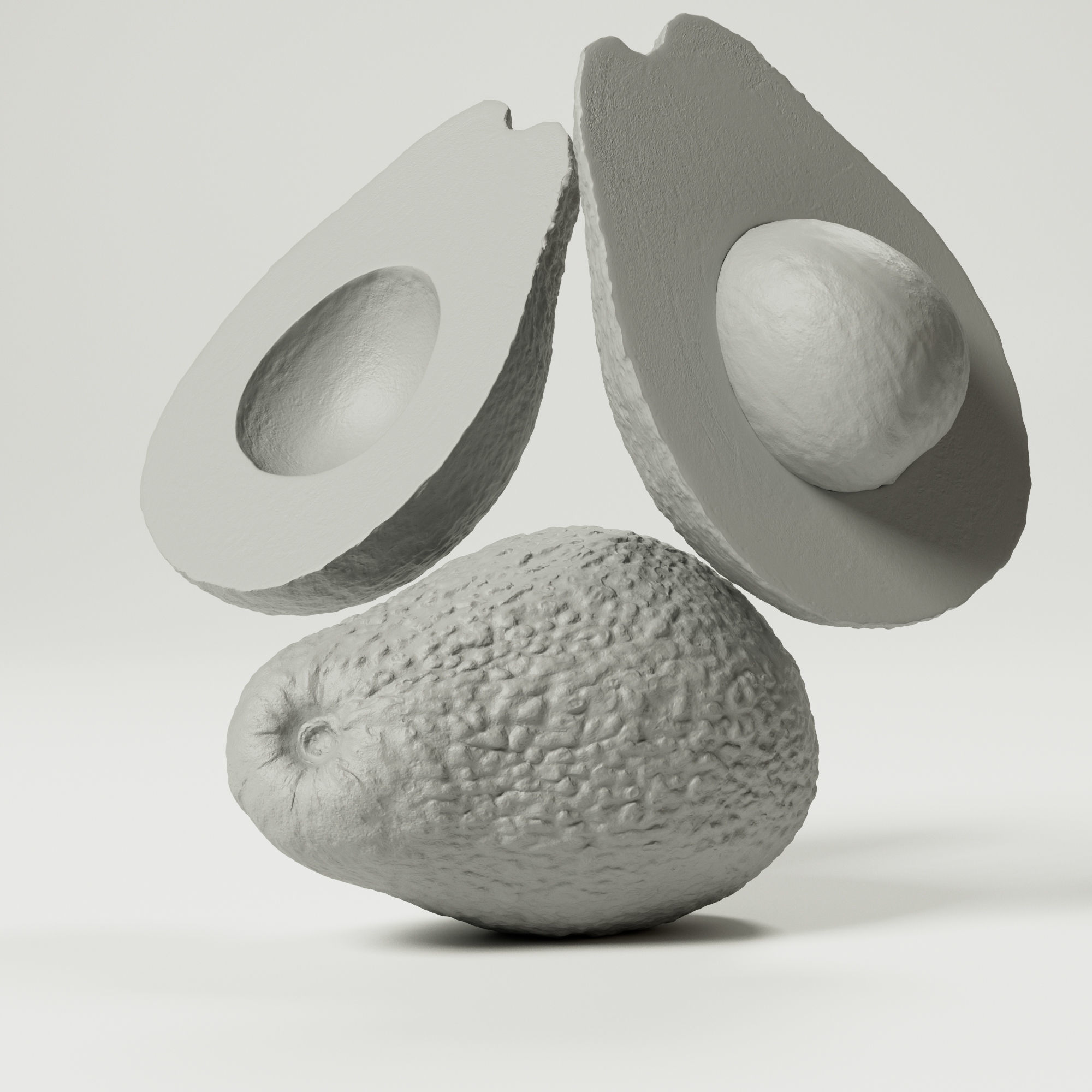 Avocado 3D model_3