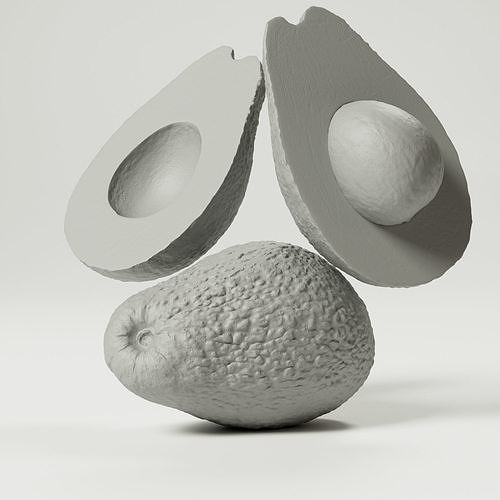 Avocado 3D model 4