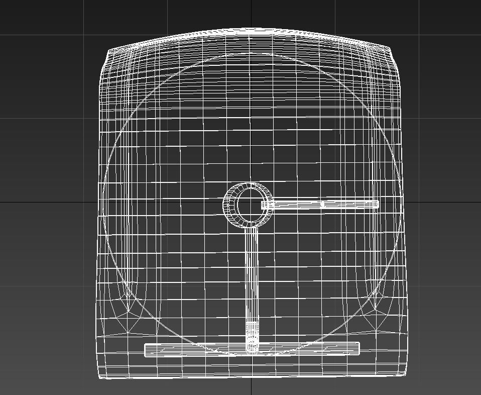 Stainless steel counter stool 3D model_14