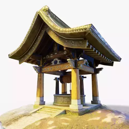 Japanese Old Shrine Holy Water Well