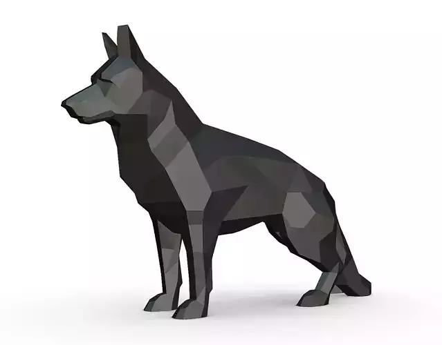 German shepherd figure
