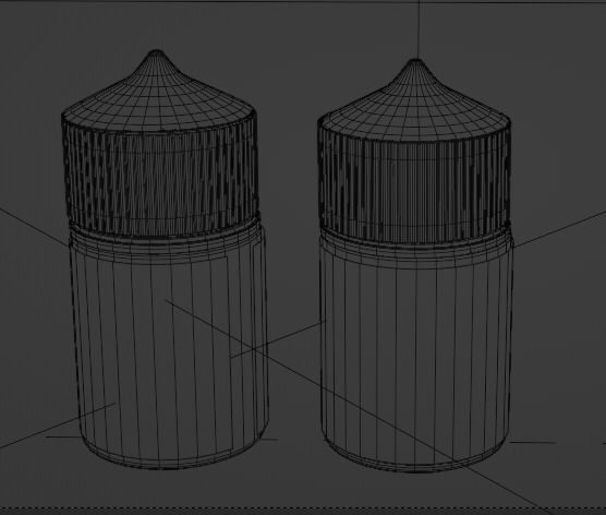 Vape liquid bootle 60 ml 3D print model_3