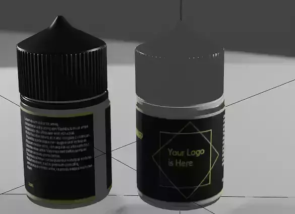 Vape liquid bootle 60 ml 3D print model