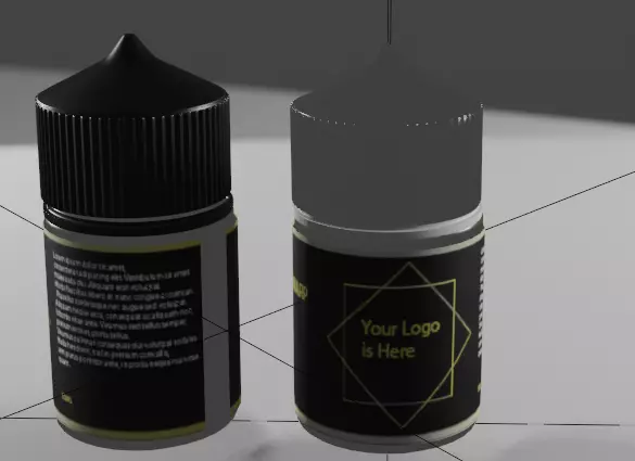 Vape liquid bootle 60 ml 3D print model_0