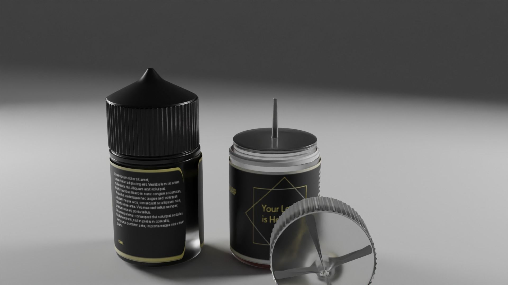 Vape liquid bootle 60 ml 3D print model_4