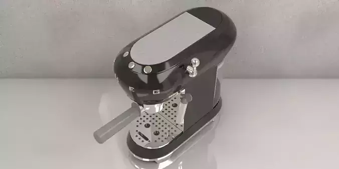 Manual espresso coffee machine  Free 3D model