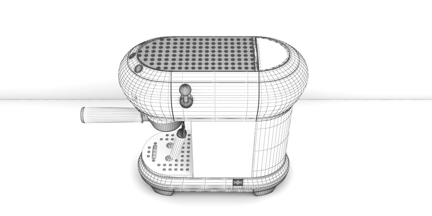 Manual espresso coffee machine  Free 3D model_7