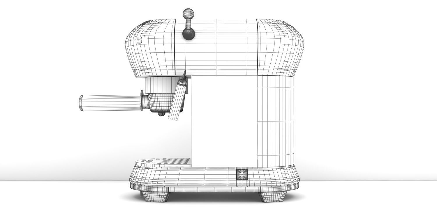 Manual espresso coffee machine  Free 3D model_5