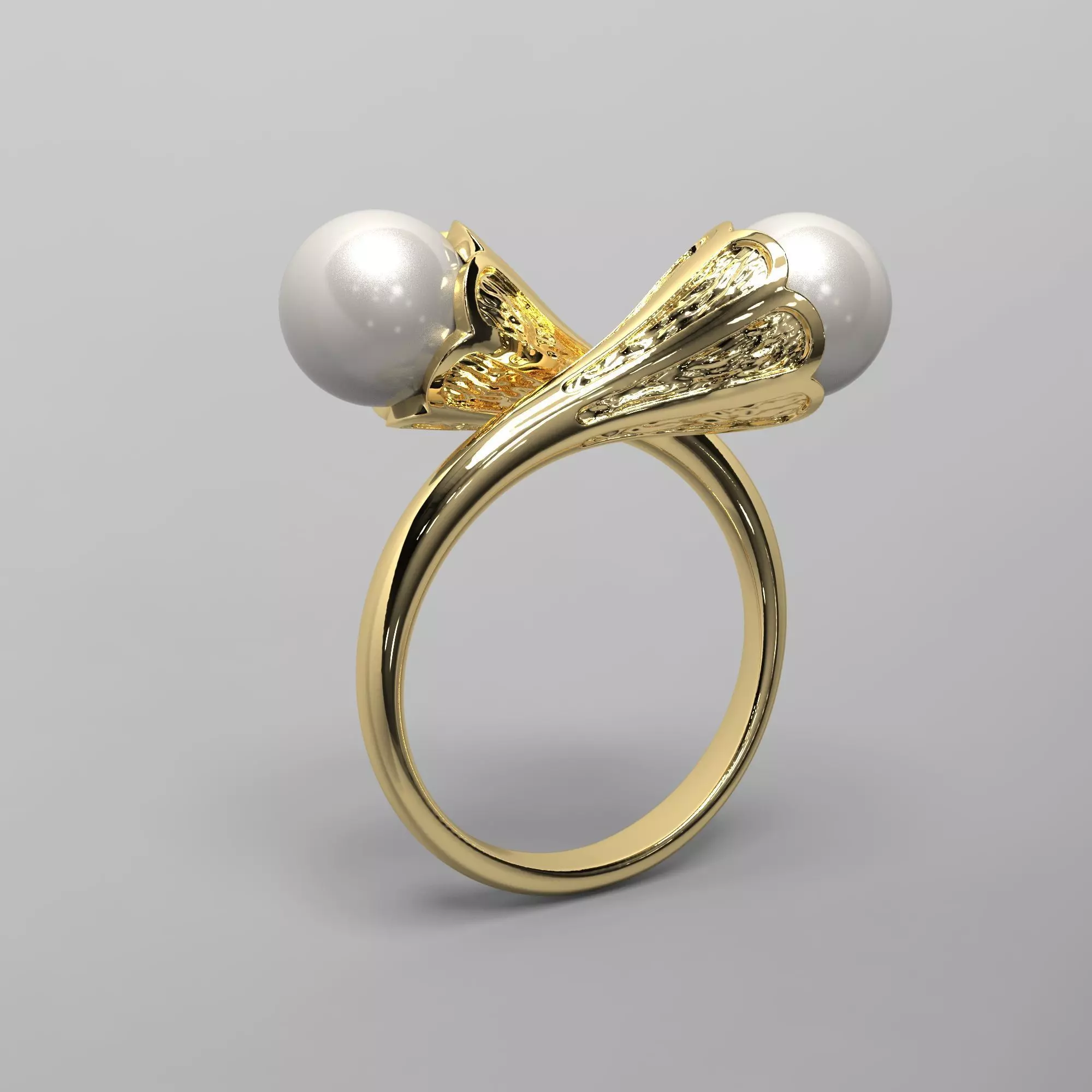 Pearl ring 3D print model