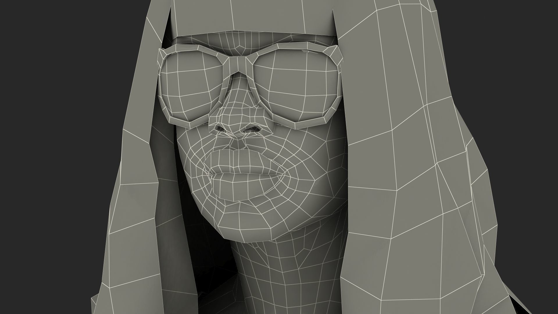 African American Young Woman Beach Style Rigged for Cinema 4D 3D model_31