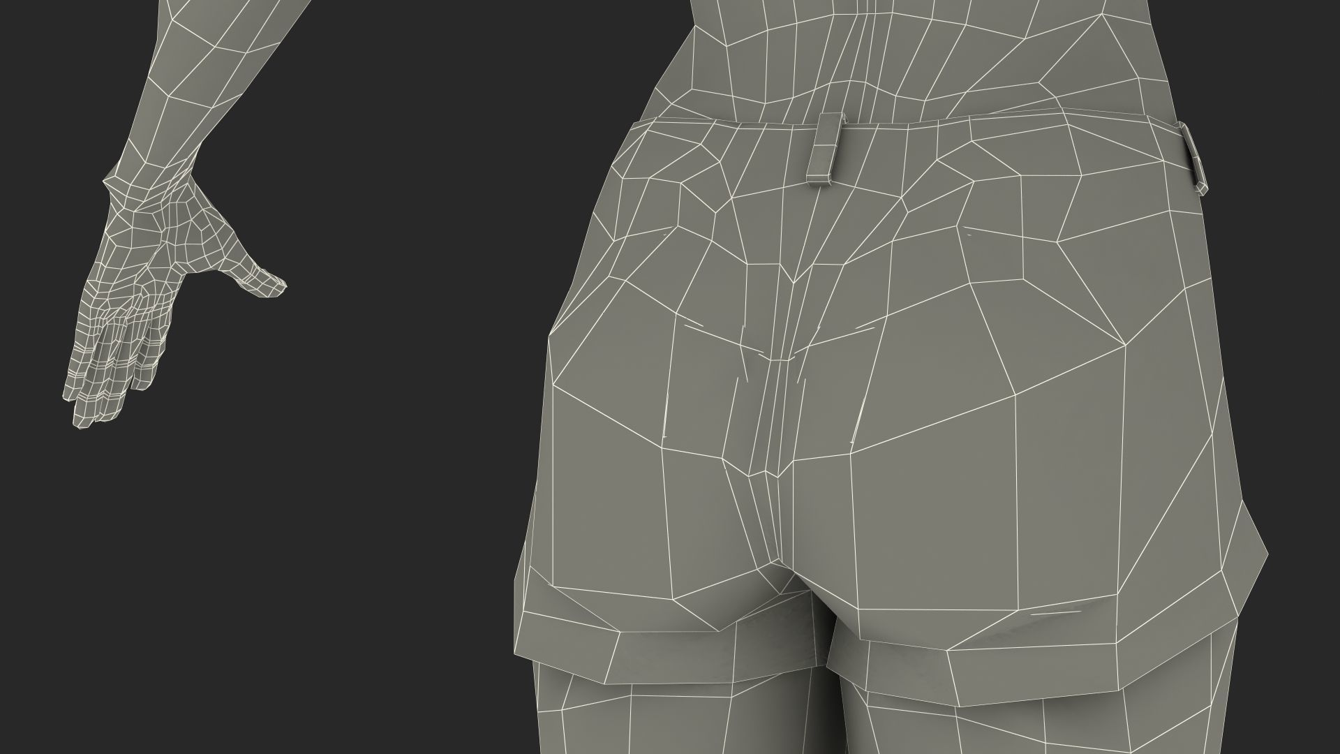 African American Young Woman Beach Style Rigged for Cinema 4D 3D model_33