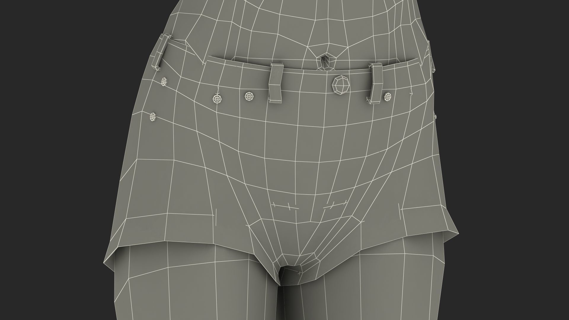 African American Young Woman Beach Style Rigged for Cinema 4D 3D model_32