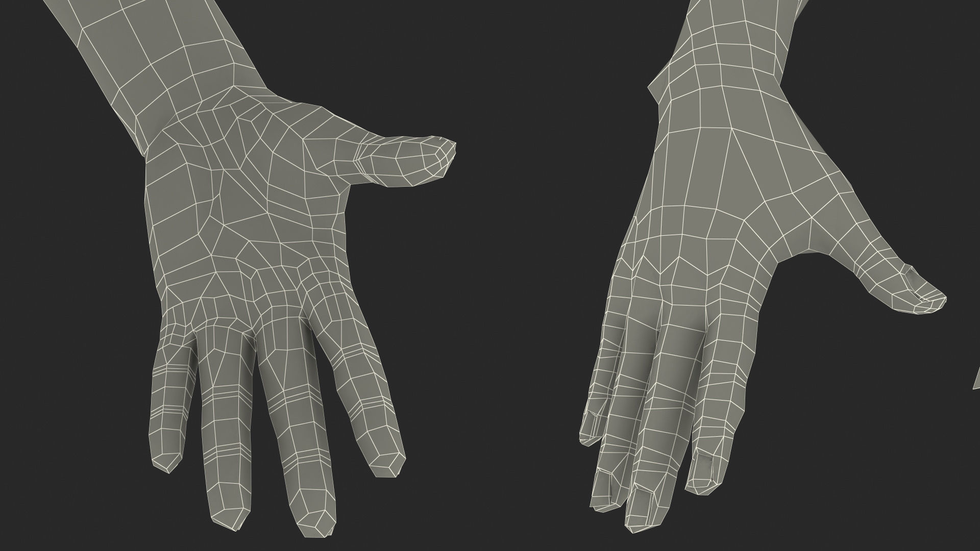 African American Young Woman Beach Style Rigged for Cinema 4D 3D model_34