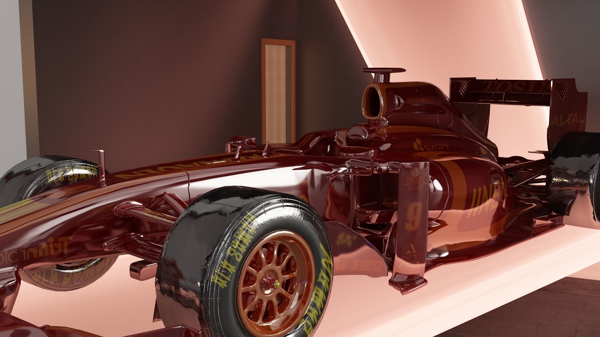 Wargaming Center video games ps4 modern cafe interior design 3D model_11