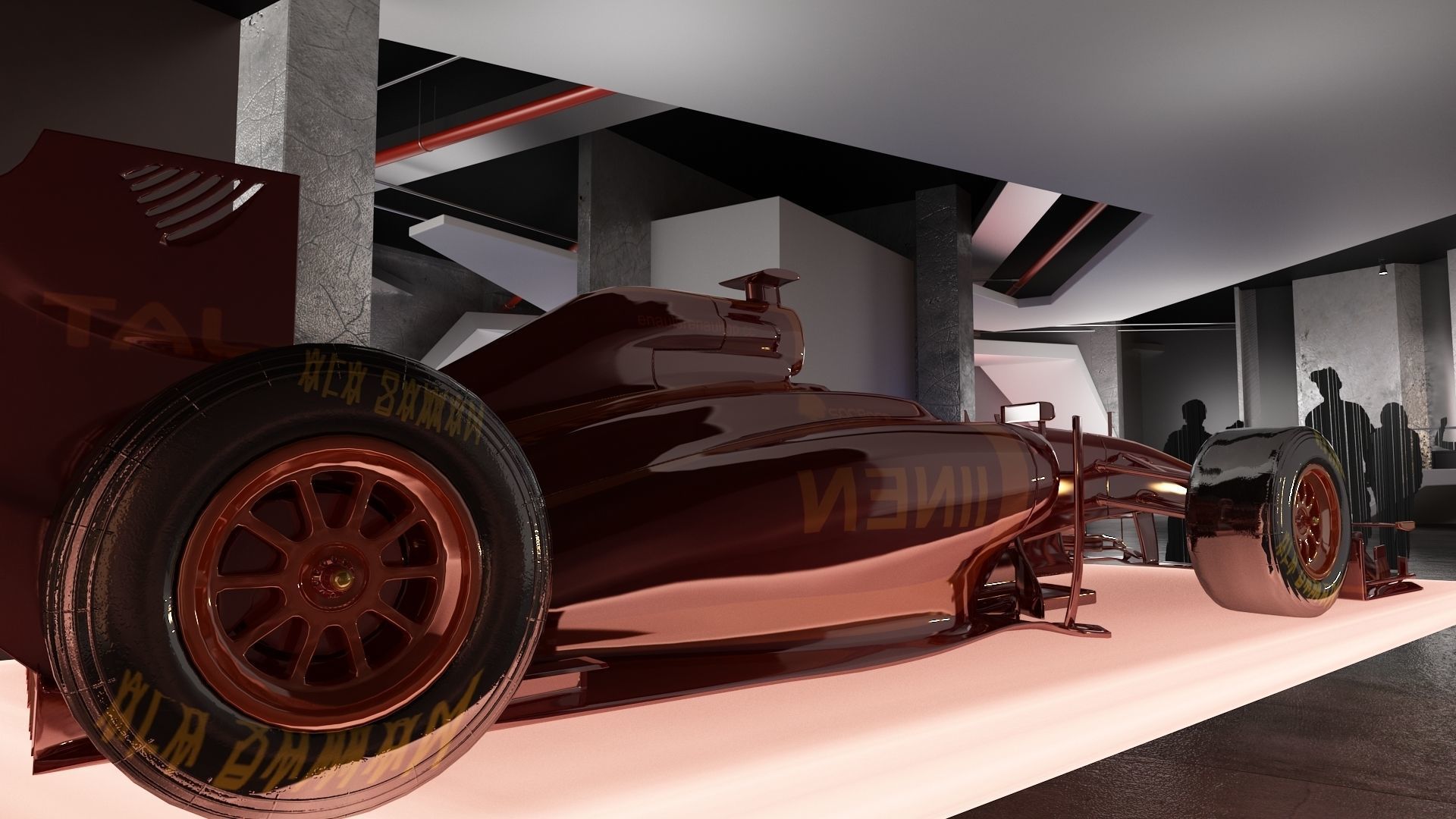 Wargaming Center video games ps4 modern cafe interior design 3D model_8