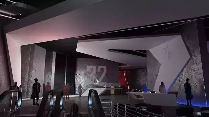 Wargaming Center video games ps4 modern cafe interior design