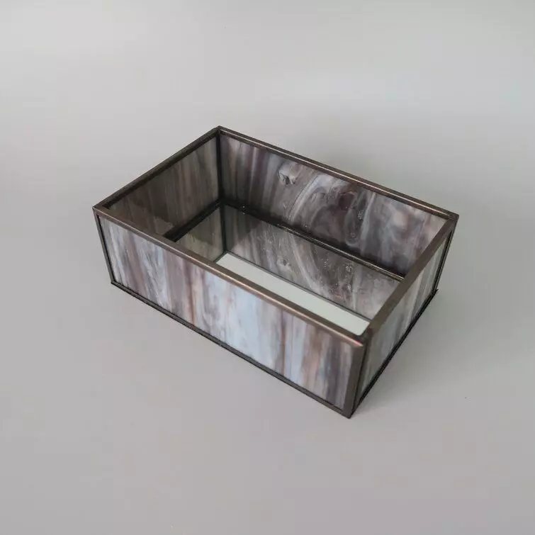 Brookmount Glass and Brass Mirror Vanity Tray Free 3D model