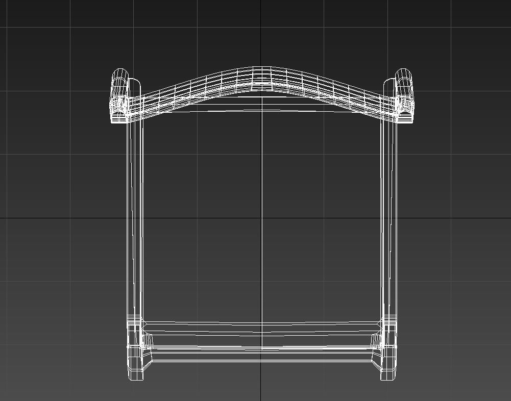 Plastic counter stool 3D model_17
