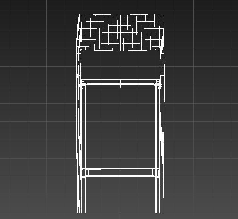 Plastic counter stool 3D model_15
