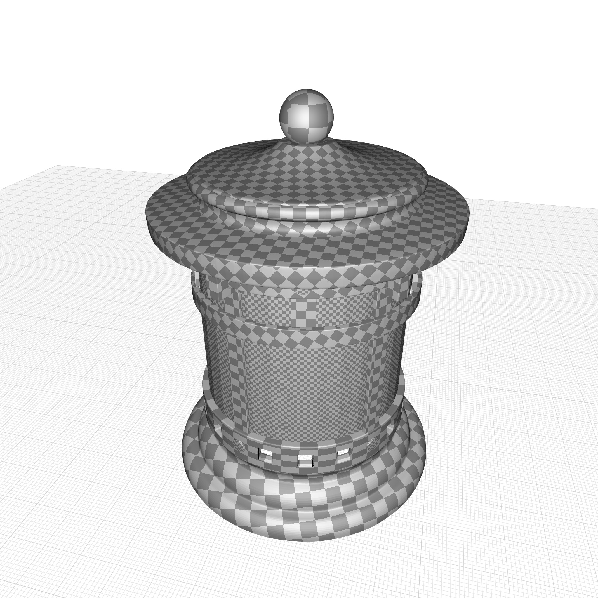 Esplanade Sienna Light Pier Mount Light 3D model_6