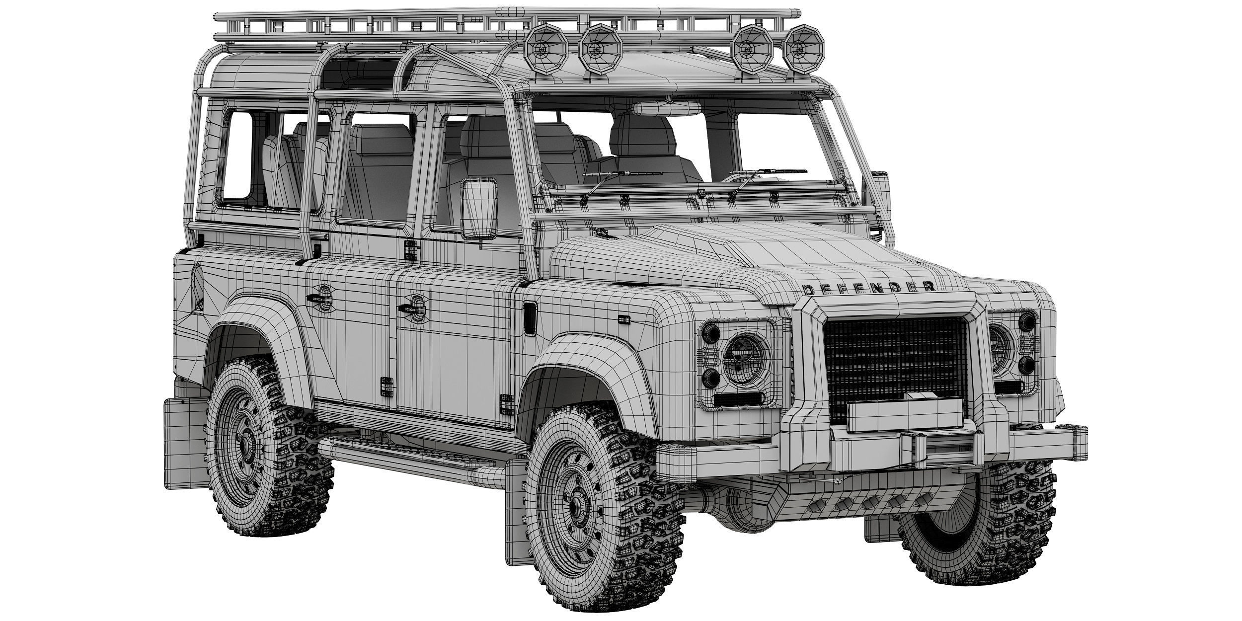 Land Rover Defender Works V8 Trophy 3D model_14