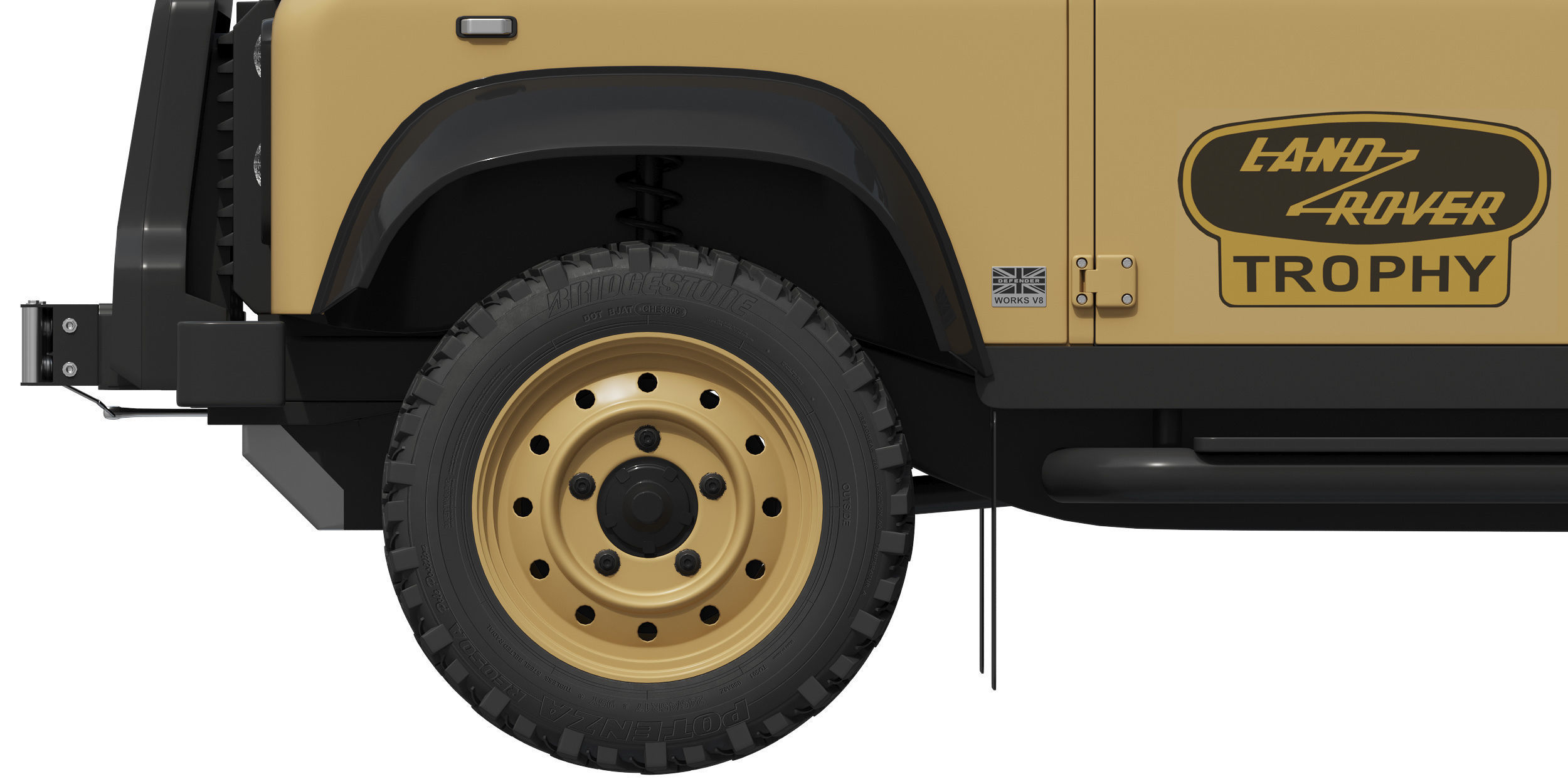 Land Rover Defender Works V8 Trophy 3D model_10