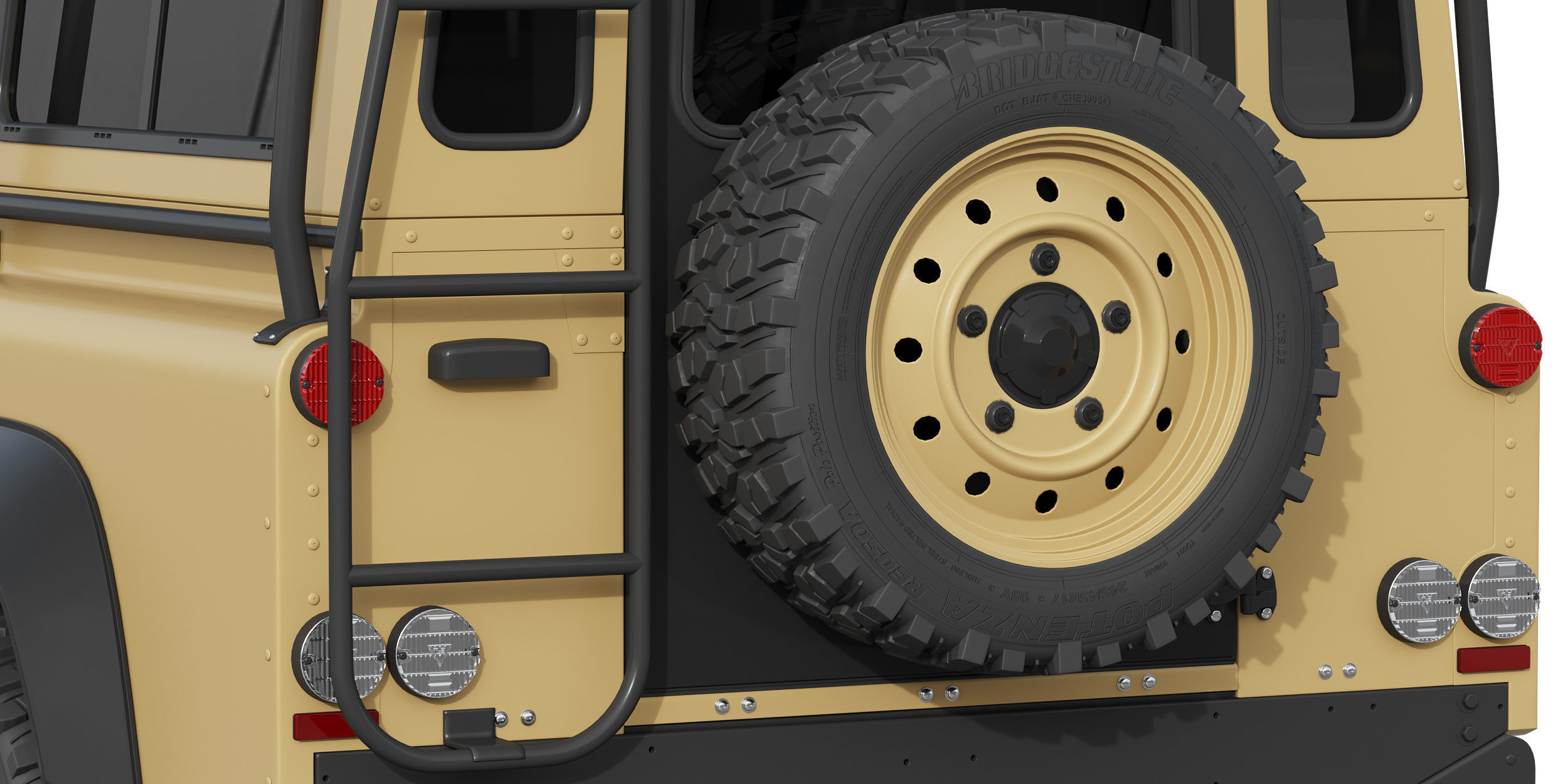 Land Rover Defender Works V8 Trophy 3D model_11