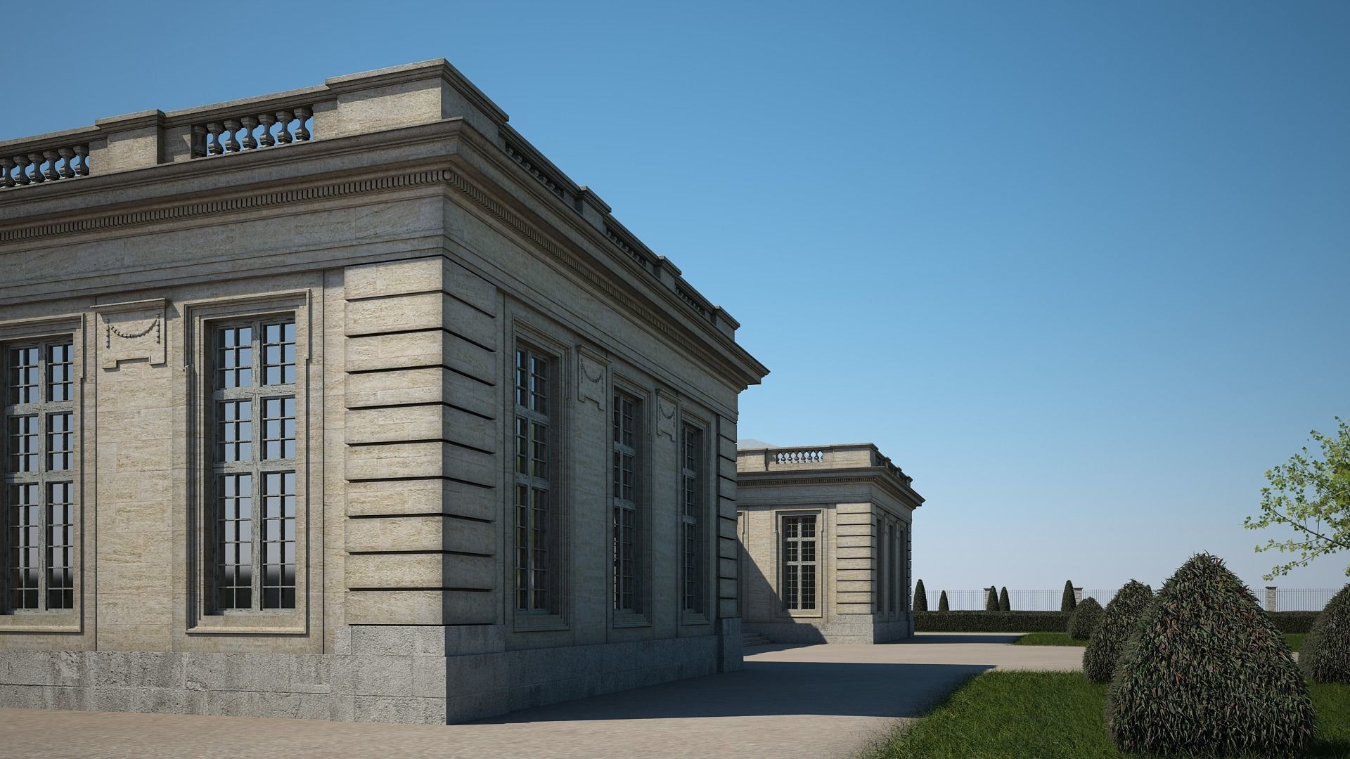 Classical Building IV 3D model_5