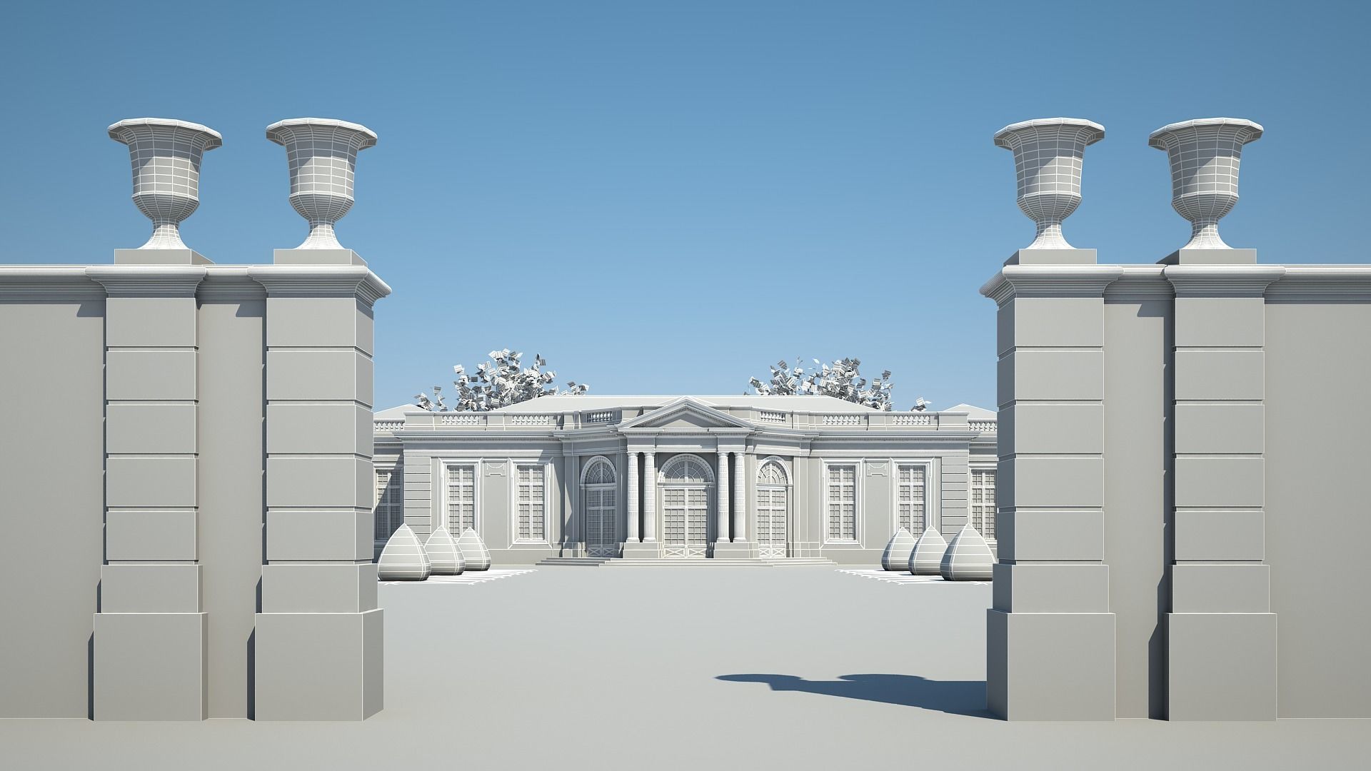 Classical Building IV 3D model_28