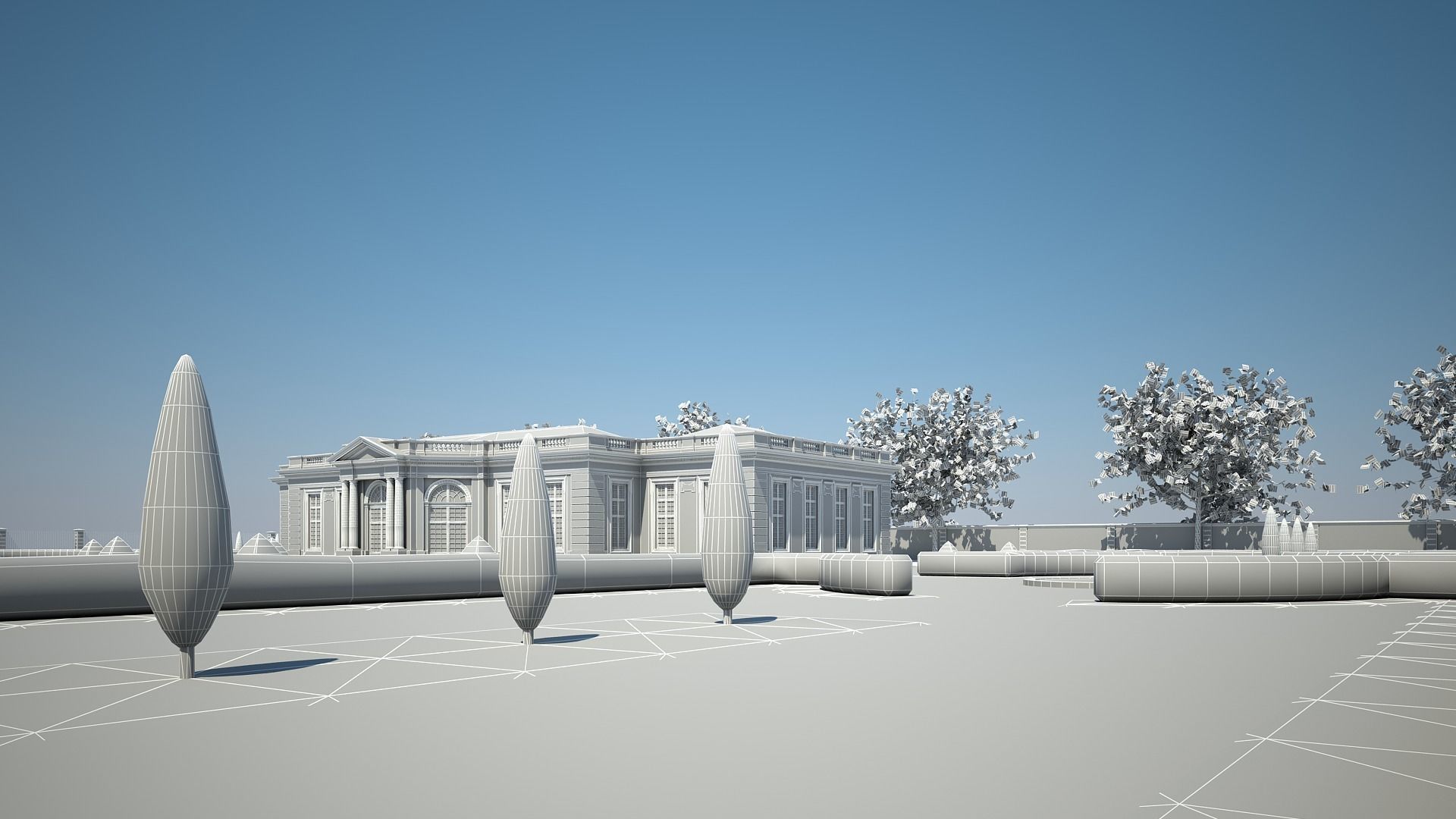 Classical Building IV 3D model_23