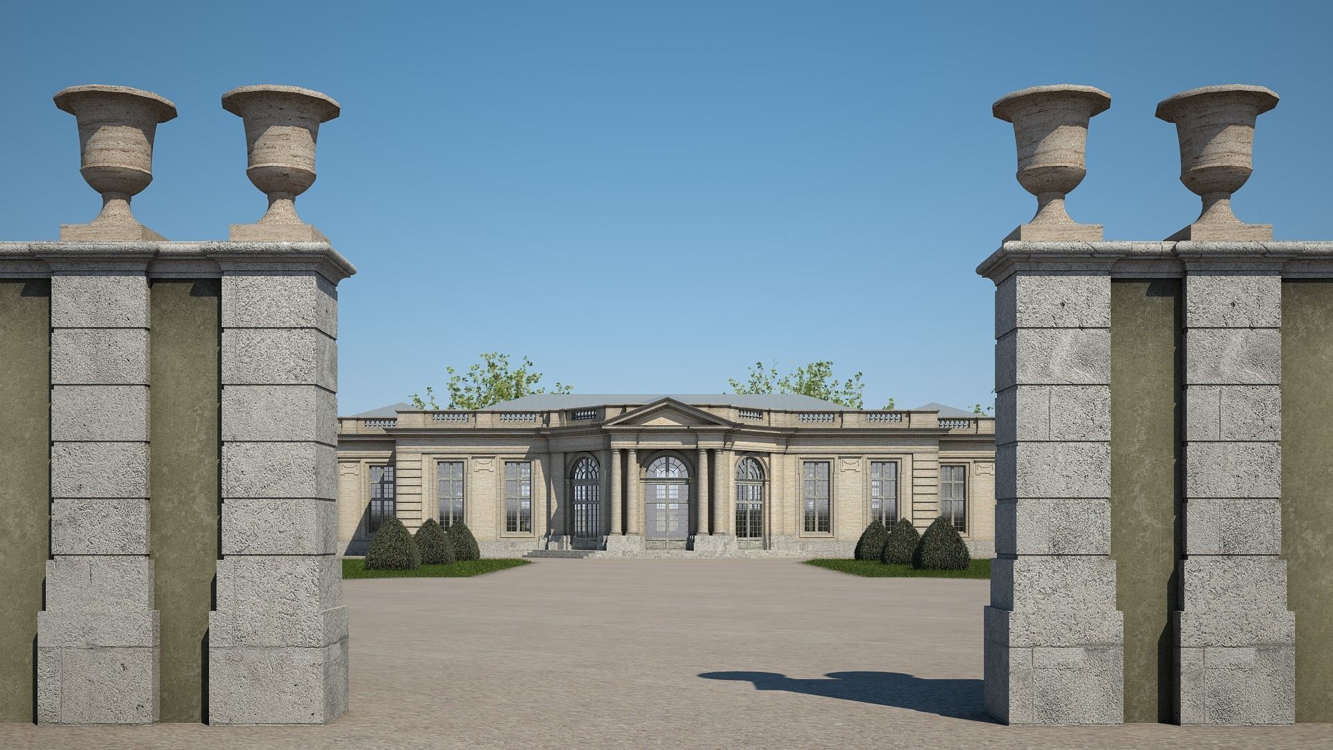 Classical Building IV 3D model_14